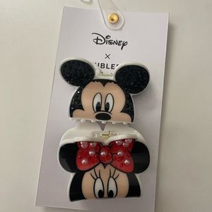 Set #2 -Mickey and Minnie Mouse Baublebar Disney Bejeweled Hair Clips